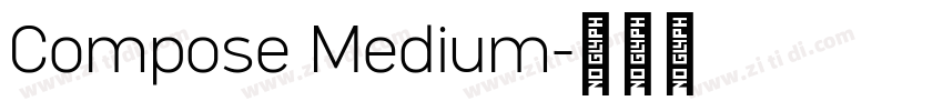 Compose Medium字体转换